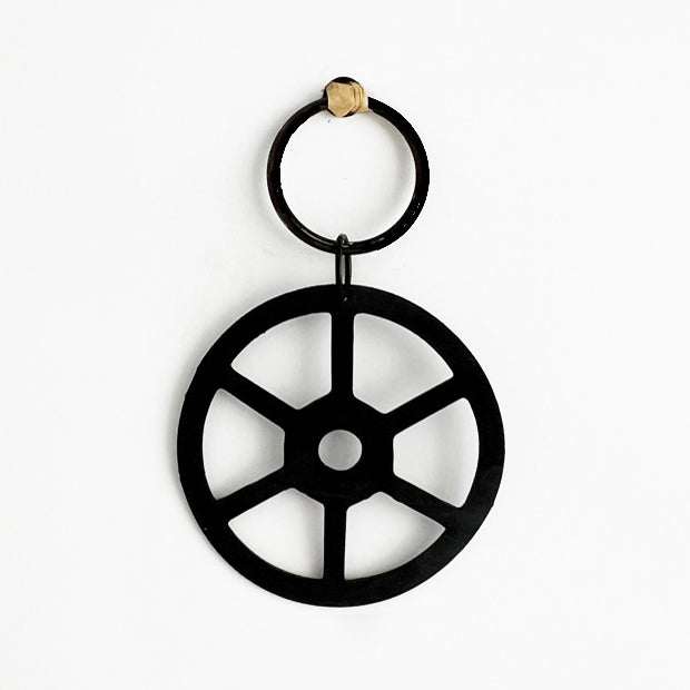 Bicycle Wheel Key Chain Made from Upcycled Bicycle Tubes | Kaden & Kai