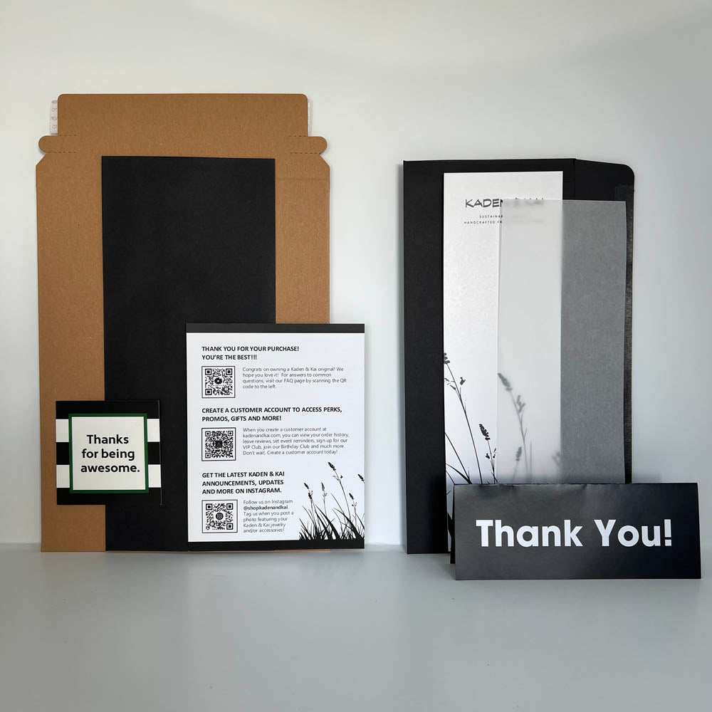 Bracelet Packaging and Shipping Envelop | Sustainable Fashion Jewelry | Kaden & Kai