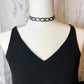 Chain Reaction Bicycle Tube Necklace on Mannequin | Sustainable Fashion Jewelry | Kaden & Kai