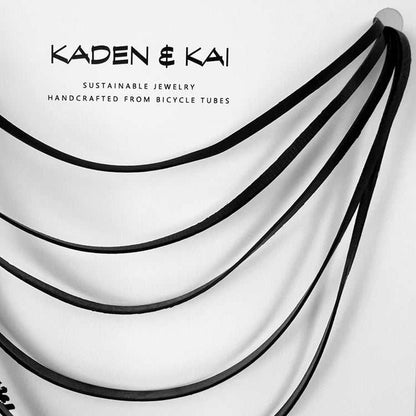 Close-up view of Shockwave Layered Necklace | Sustainable Fashion Jewelry | Geometric Collection | Kaden & Kai