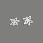 Wildflower Button Earrings handcrafted in White Verdasil® | Verdacious - Bold By Design | Performance Jewelry |  KADEN & KAI®