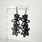Wildflower Earrings handcrafted in Black Verdasil® | Verdacious - Bold By Design | Sustainable Fashion Jewelry |  KADEN & KAI®