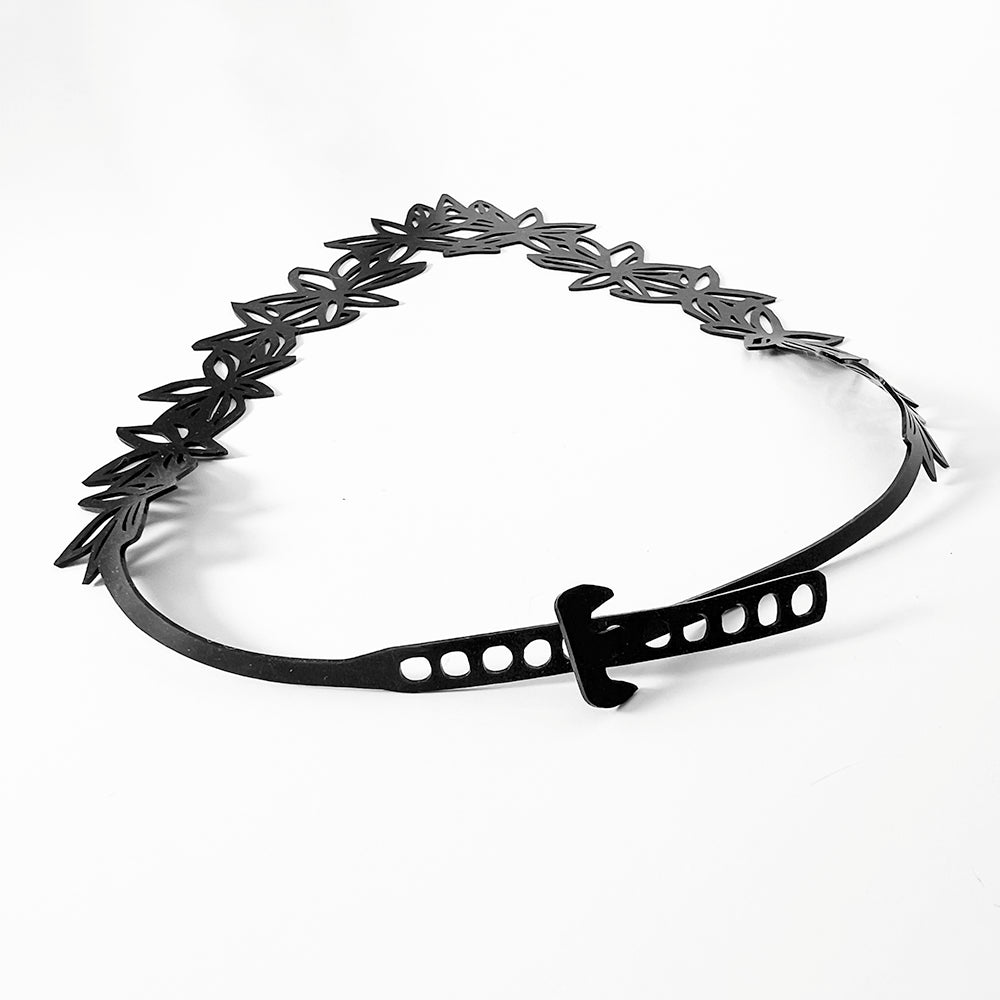 Wildflower Necklace handcrafted in Black Verdasil® | Verdacious - Bold By Design | Performance Jewelry |  KADEN & KAI®