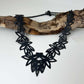Wildflower Necklace handcrafted in Black Verdasil® | Verdacious - Bold By Design | Sustainable Fashion Jewelry |  KADEN & KAI®