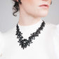 Wildflower Necklace handcrafted in Black Verdasil® | Verdacious - Bold By Design | Sustainable Fashion Jewelry |  KADEN & KAI®