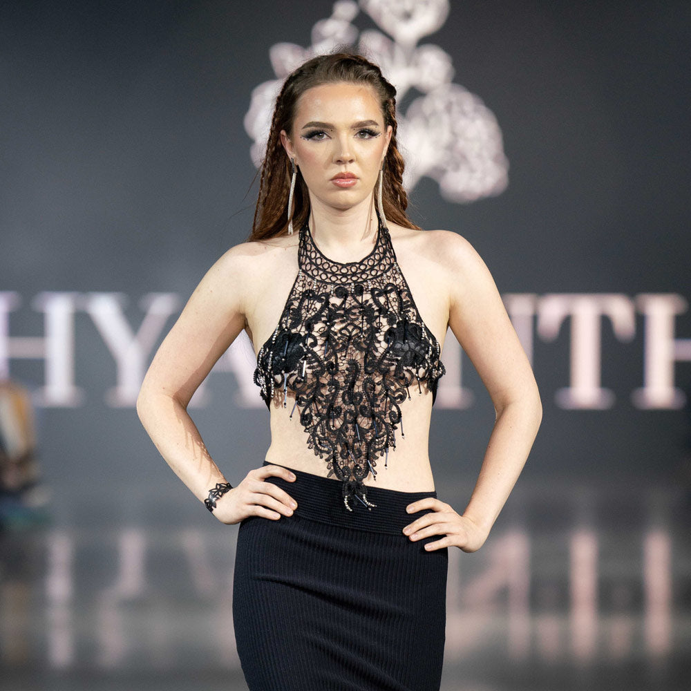 Wildflower Bracelet handcrafted in Black Verdasil™, Verdacious™ collection — Bold By Design. Performance jewelry by KADEN & KAI®.