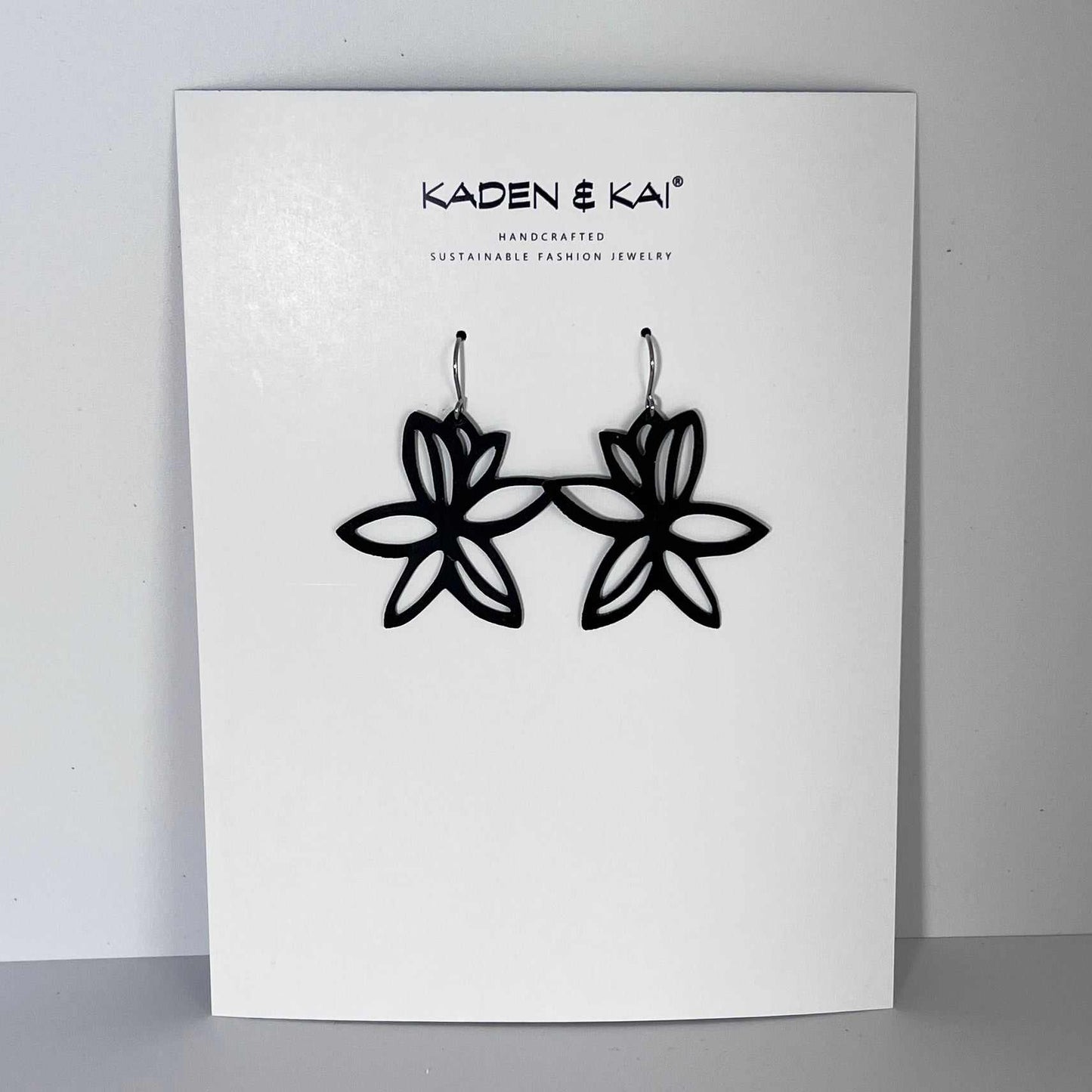 Wildflower Earrings handcrafted in Black Verdasil® | Verdacious - Bold By Design | Performance Jewelry |  KADEN & KAI®