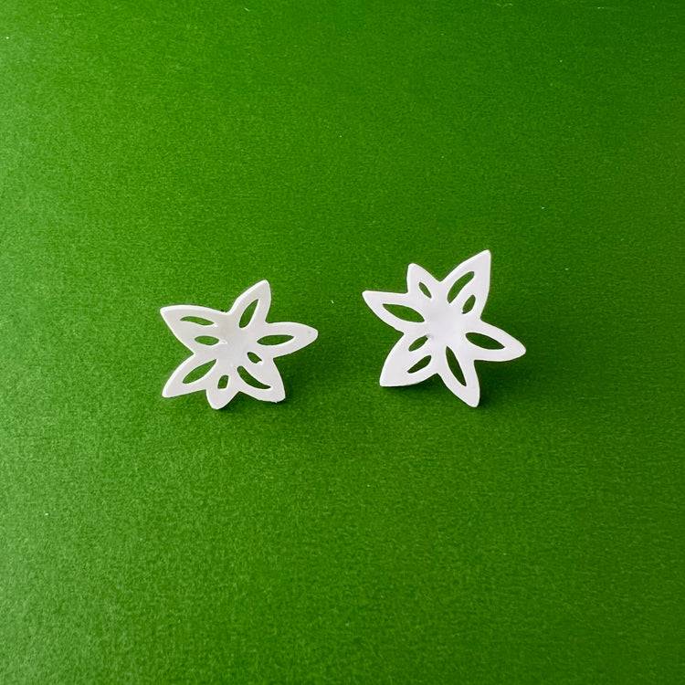 Wildflower Button Earrings