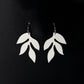 Wisteria Cascading Leaf Earrings handcrafted in White Verdasil® | Verdari Performance Jewelry |  KADEN & KAI®