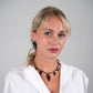 Wisteria Cascading Leaf Earrings and Cascading Vine Charm Necklace handcrafted in Black Verdasil® | Verdari Performance Jewelry |  KADEN & KAI®