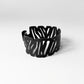 Zebra Bracelet handcrafted in Black Verdasil®, Verdacious™ collection — Bold By Design. Performance jewelry by KADEN & KAI®.