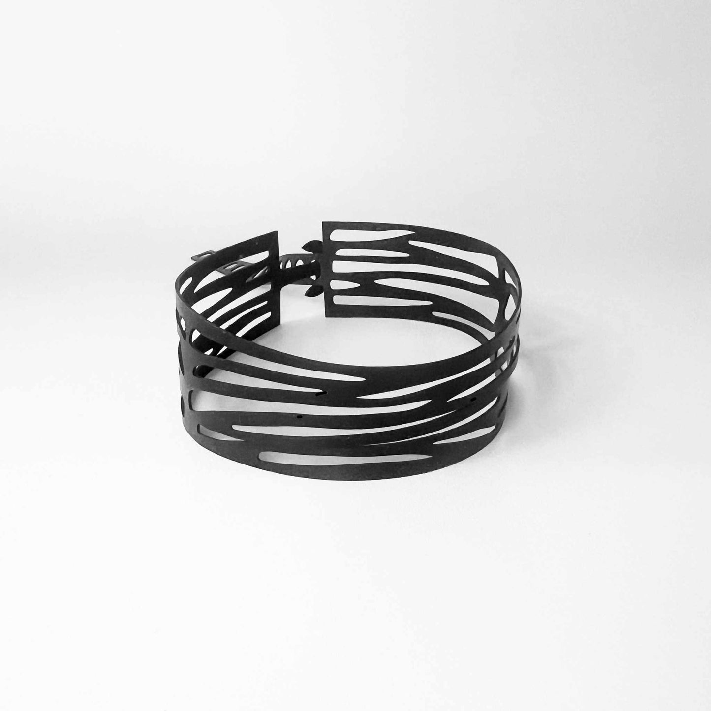 Zebra Choker handcrafted in Black Verdasil® | Verdacious - Bold By Design | Sustainable Fashion Jewelry |  KADEN & KAI®