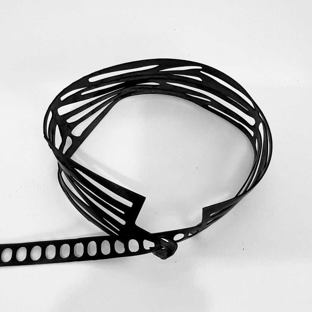 Zebra Choker handcrafted in Black Verdasil® | Verdacious - Bold By Design | Sustainable Fashion Jewelry |  KADEN & KAI®