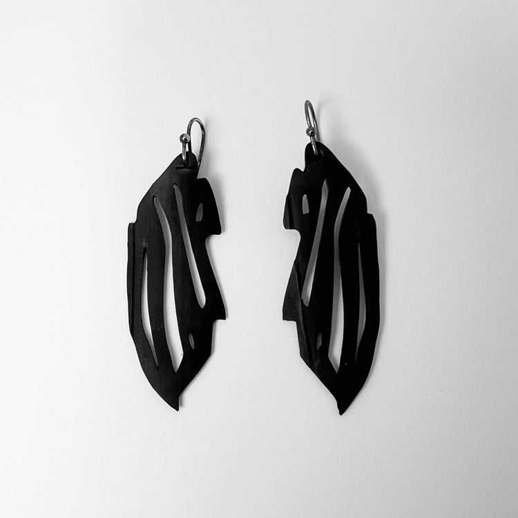 Zebra Bicycle Tube Earrings