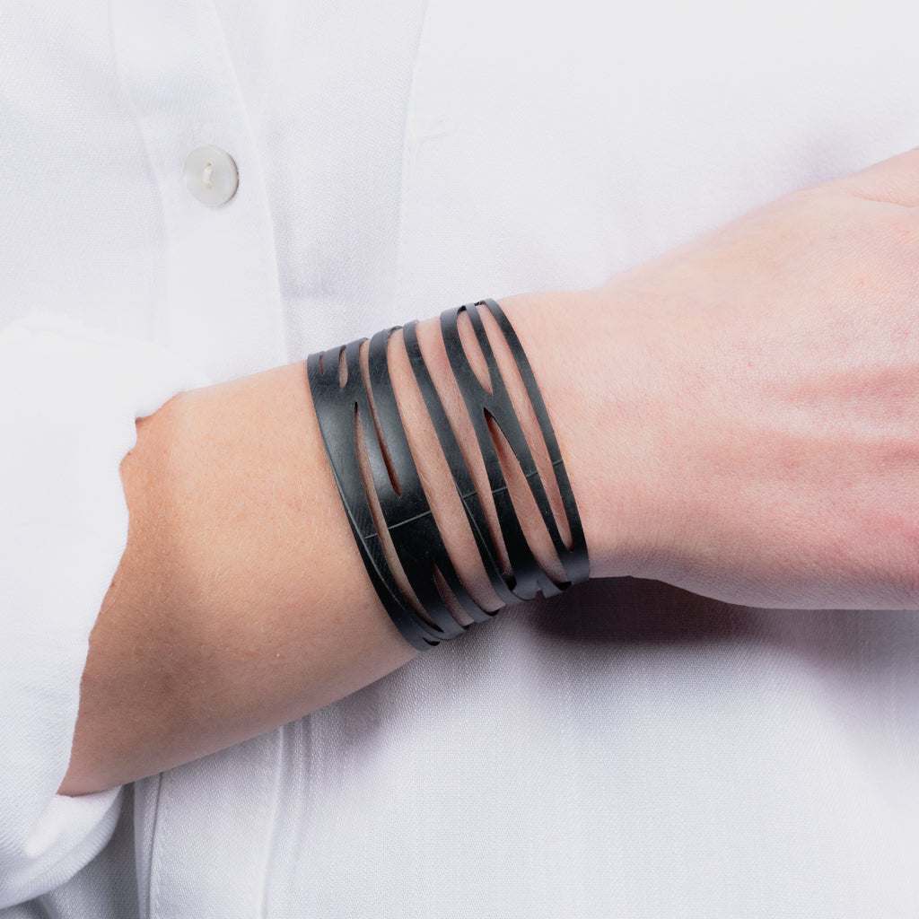 Zebra Wrap Bracelet | Sustainable Fashion Jewelry Made from