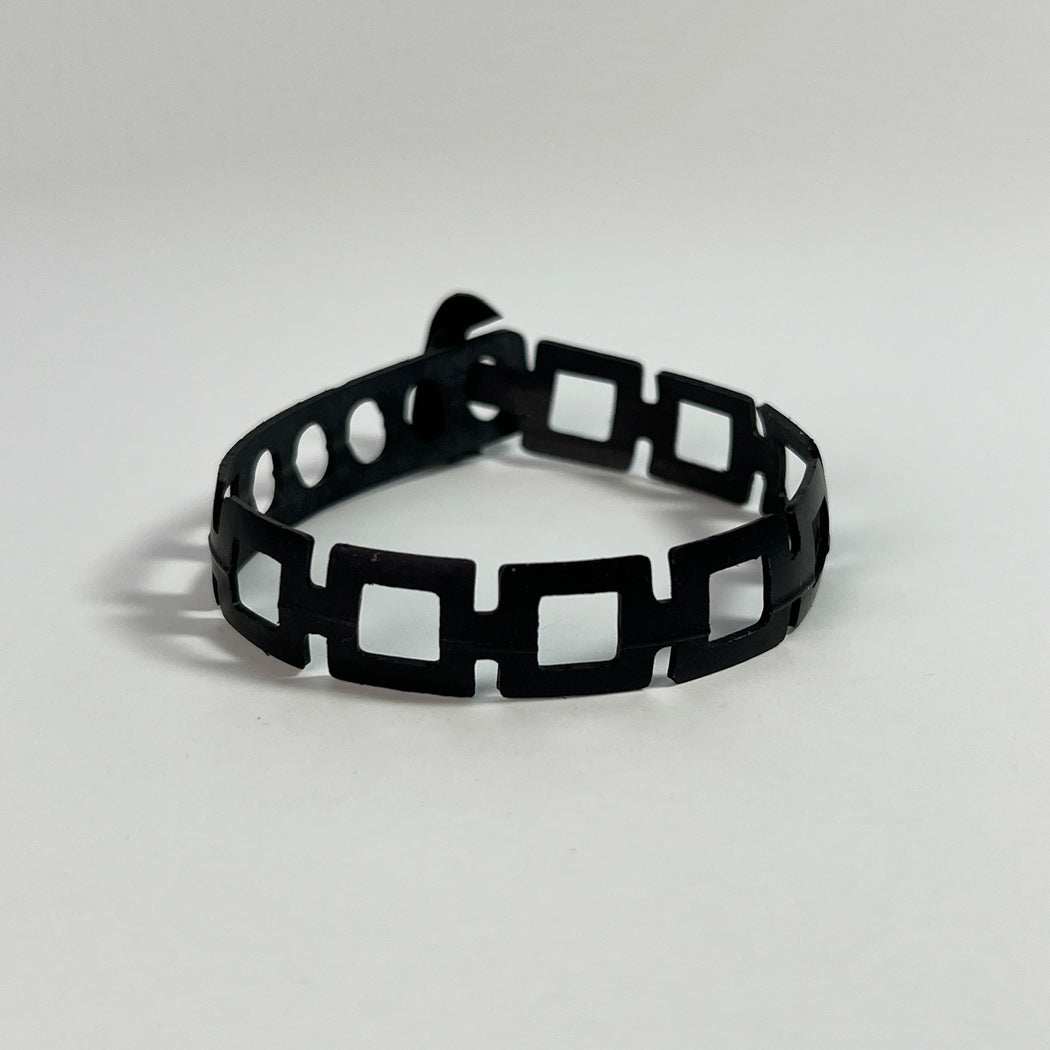 Front View of Black Chain Bracelet | Sustainable Fashion Jewelry | Kaden & Kai