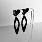 Fierce Tribal Earrings handcrafted in Black Verdasil® | Verdacious - Bold By Design | Sustainable Fashion Jewelry |  KADEN & KAI®
