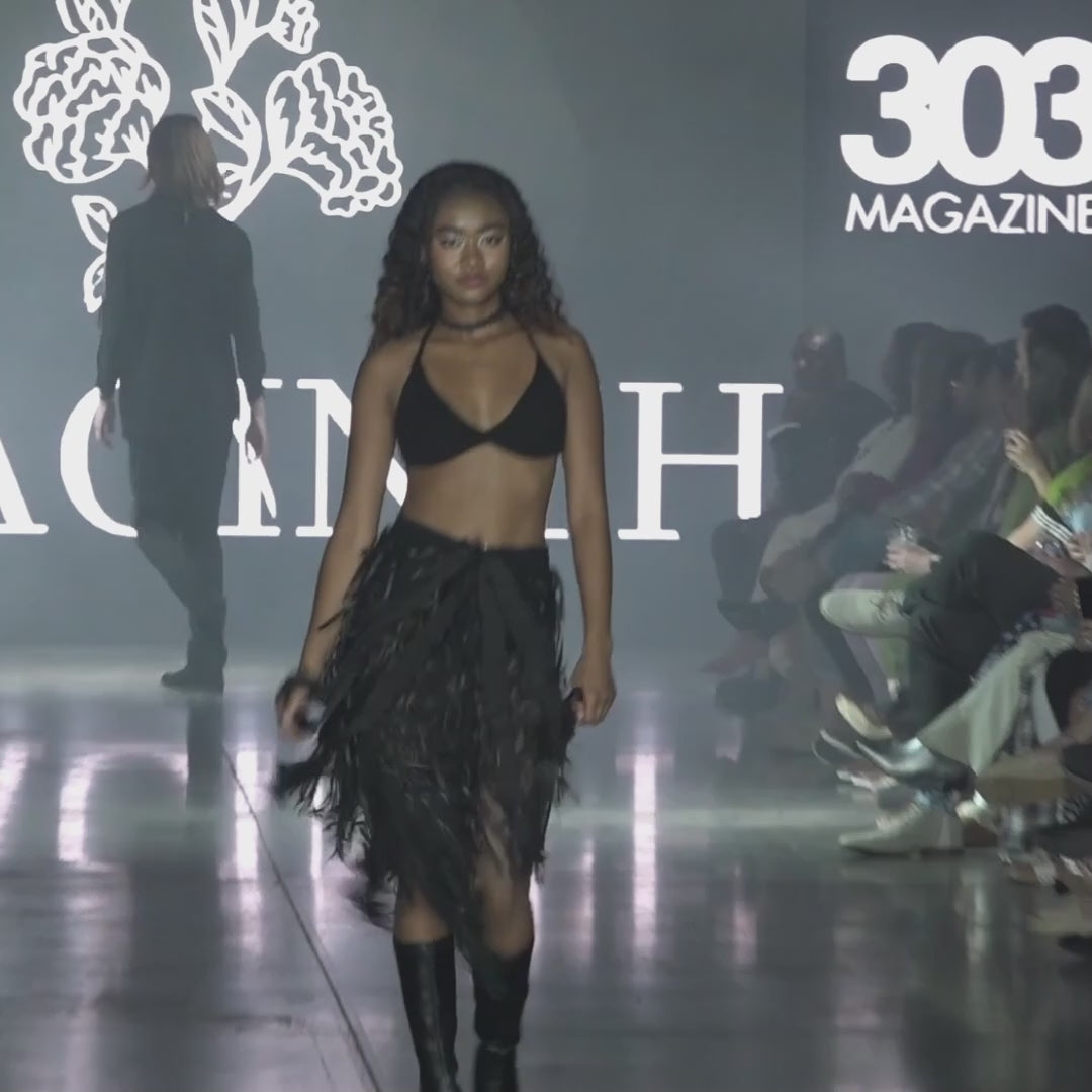 Video of Kaden & Kai Daisy Choker Worn by Model on Runway at Denver Fashion Week