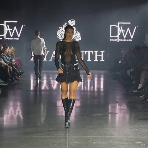 Video of Kaden & Kai Fierce Choker and Earrings Worn by Model on Runway at Denver Fashion Week