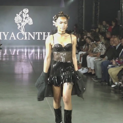 Video of Diver Down Choker Worn by Model on Runway at Denver Fashion Week