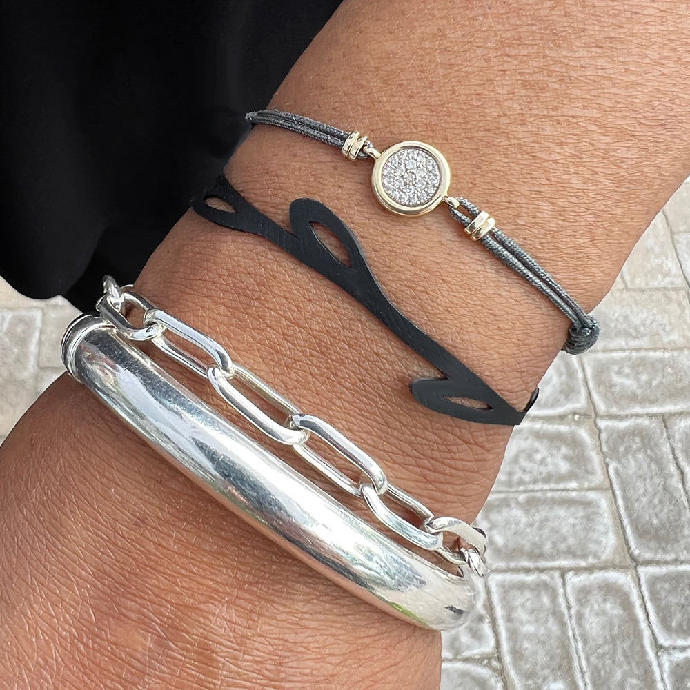 Sweet Ivy Bracelet handcrafted in Black Verdasil® | Verdari - Designed for Motion | Performance Jewelry |  KADEN & KAI®