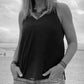 Diver Down Bicycle Tube Bracelet worn on woman at beach | Sustainable Fashion Jewelry | Kaden & Kai
